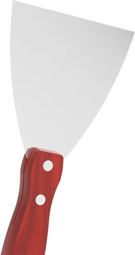 Miniatura 3 de Cuchillo de masilla, herramienta raspadora de acero inoxidable de 4 pulgadas, cuchillos de metal con mango de madera para paneles de yeso