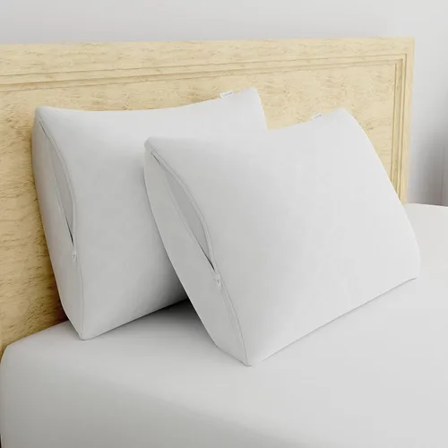 Miniatura 6 de Juego de 4 protectores de almohada AllerEase estándar/Queen – Equilibrio de temperatura, recomendado por alergólogos, protectores transpirables