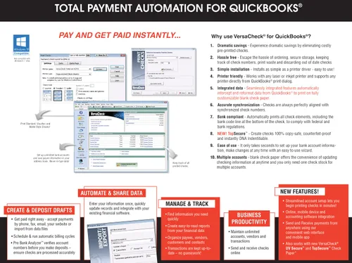 Miniatura 3 de VersaCheck X1 2018 para QuickBooks