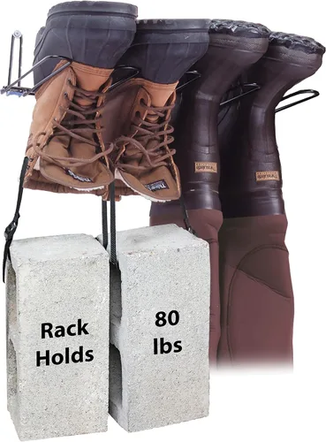 Miniatura 3 de Rack'Em Estante para vadeadores de botas - Almacenamiento para vadeadores - Botas - Secador de zapatos - Organizador de colgadores montado
