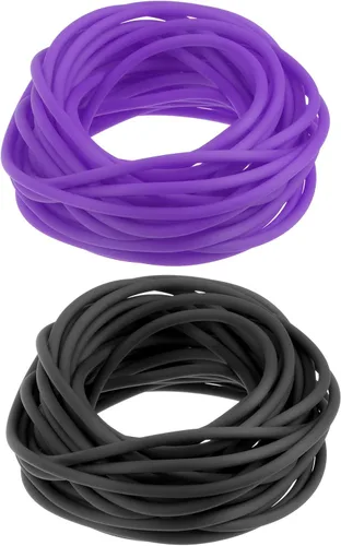 Miniatura 9 de HARFINGTON Tubo hueco de goma de 16 pies 1/8 pulgadas de diámetro y 1/16 pulgadas de orificio de silicona para hacer joyas, collares, pulseras