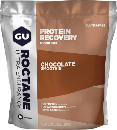 GU Energy Roctane Ultra Endurance - Mezcla de bebida de recuperación de proteínas, sin gluten y kosher, apoyo de recuperación después de cualquier