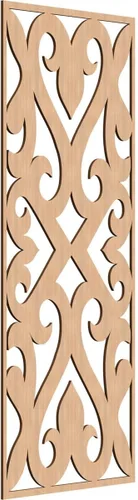 Miniatura 82 de Keene Paneles de pared decorativos de madera con calado, 9 3/8 pulgadas de ancho x 24 3/8 pulgadas de alto x 1/4 de alto, roble rojo rojo (Red Oak)