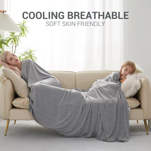 Miniatura 5 de Marchpower Arc-Chill Manta Refrescante para personas que duermen con calor - tamaño individual, fibra de enfriamiento japonesa que absorbe el calor