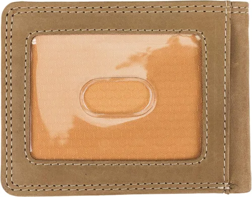 Miniatura 3 de Timberland PRO Cartera plegable RFID delgada de cuero para hombre con ventana trasera de identificación