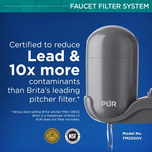 Miniatura 6 de PUR Paquete de sistema de filtración de agua de montaje en grifo PLUS con 4 filtros de repuesto