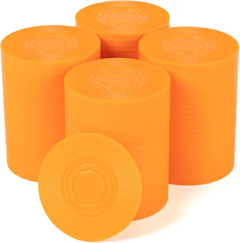Brybelly Juego de 100 fichas de póquer entrelazadas – Fichas de plástico ligeras de 0.1 onzas para Texas Hold Em Poker, juegos de cartas, noche de