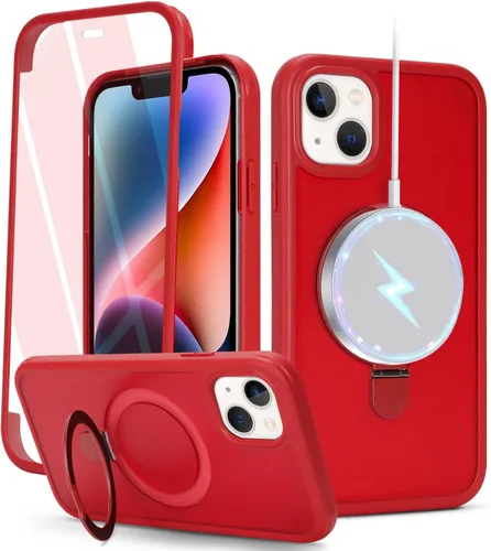 Miniatura 8 de Cavor Funda para iPhone 13 e iPhone 14, Compatible con Magsafe, Funda para iPhone 14 con Protector de Pantalla, Soporte Funda Protectora Magnética