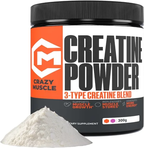 Miniatura 13 de Crazy Muscle Cápsulas de Creatina, 5g de Ganador de Masa a Granel Pre Entreno ThreeAtine Premium 3X, Alta Absorción Fácil de Tomar Monohidrato
