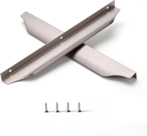 Miniatura 11 de Satanga Tiradores de Dedo Edge para Gabinete Cocina Cajón Perillas Perfil Bajo Puerta Tocador Baño Manijas Largas Armario Muebles Aluminio Paquete