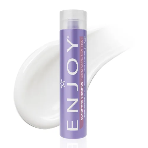 Enjoy Champú clarificante, limpieza profunda y quelante, desintoxicación del cabello sin sulfato, elimina minerales de agua dura, cloro y