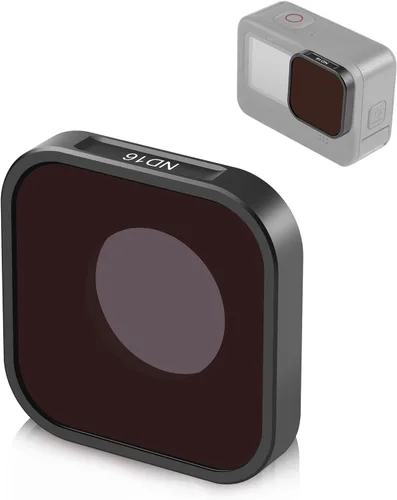 Miniatura 11 de PULUZ Filtro de lente ND8 para GoPro Hero11 / Hero11 Mini / HERO10 / HERO9 Kit de filtro de lente de densidad neutra negro lente protectora estándar