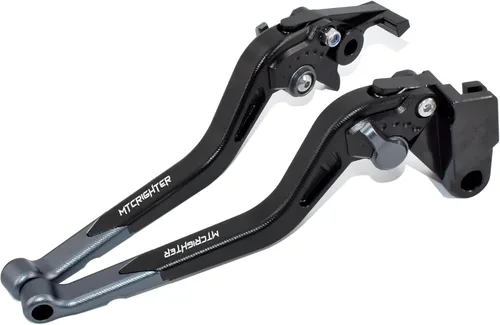 Miniatura 10 de Long Size Brake Lever Clutch Lever for Yamaha Fazer FZ-1 FZ-8 FZ-6 FZ-6R FZS600, CNC Aluminum Alloy Made (Black)