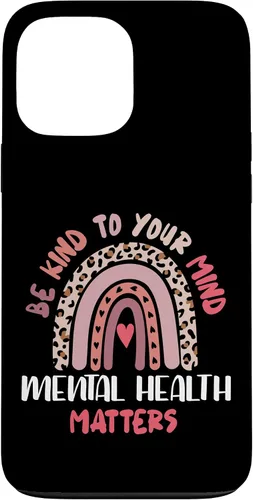 Miniatura 23 de iPhone 16 Mental Health Matters Rainbow Be Kind To Your Own Mind Case