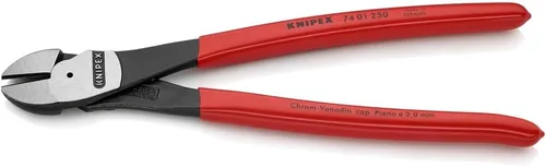 Miniatura 2 de KNIPEX - 74 01 250 Herramientas SBA - Cortadores diagonales de alto apalancamiento (7401250SBA), 10 pulgadas alicates de corte lateral