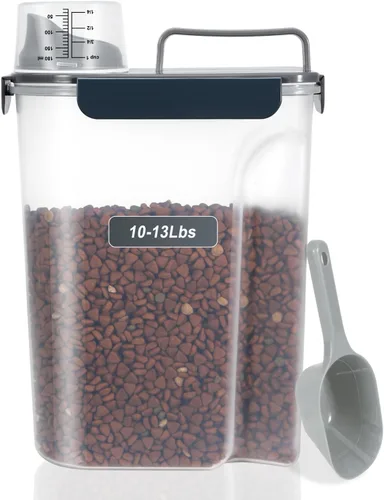 Miniatura 21 de LEAWALK Recipiente hermético de almacenamiento de alimentos para perros y gatos de 5 libras con boquilla grande mejorada, sin BPA, recipientes