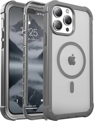 Miniatura 102 de jaroco - Funda magnética compatible con MagSafe para iPhone 11 de 6.1 pulgadas; protección de grado militar contra caídas, de doble capa
