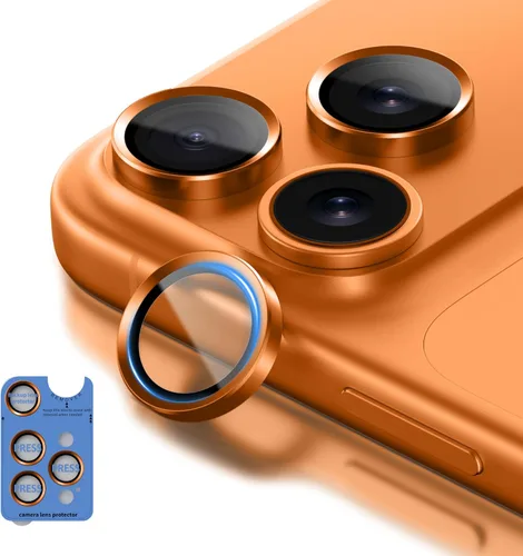 Miniatura 10 de Protector de lente de cámara para iPhone 17 Pro Max, vidrio templado 9H con marco de aleación de aluminio, compatible con iPhone 17 Pro/16 Pro