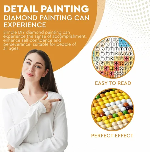 Miniatura 6 de LGANHAPY Pintura de diamantes Dawn con punta iluminada Kits de pintura de diamantes grandes 5D con accesorios para adultos Pintura de diamantes