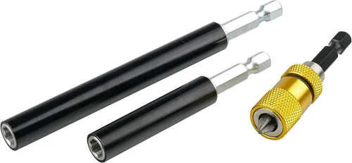 Miniatura 6 de K405 Soporte magnético para brocas con anillo de retención, extensiones de 2, 4, 6 pulgadas, 3 piezas