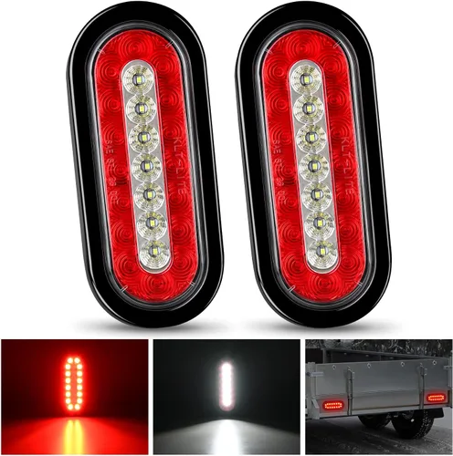 Miniatura 11 de Nilight Barra de luz trasera para remolque con señales de giro, parada y marcha atrás 3 en 1, luces de freno 2 paquetes, 9 pulgadas, 100 LED rojo