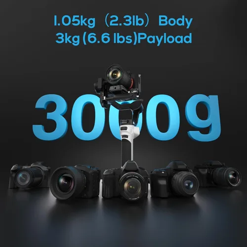 Miniatura 2 de ZHIYUN CINEPEER Weebill 3E, estabilizador de cardán ligero de 3 ejes para cámara réflex digital y sin espejo Canon/Sony/Panasonic/Nikon, carga útil