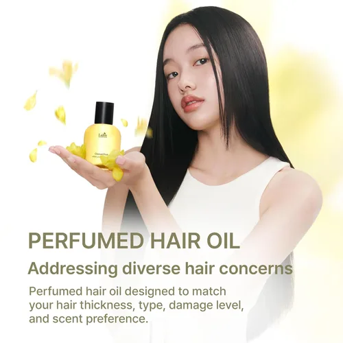 Miniatura 2 de LADOR Aceite Perfume para Cabello Seco y Dañado - Aceite Serum de Brillo con Fragancia Nutritiva Anti-Frizz, Acondicionador Sin Enjuague que