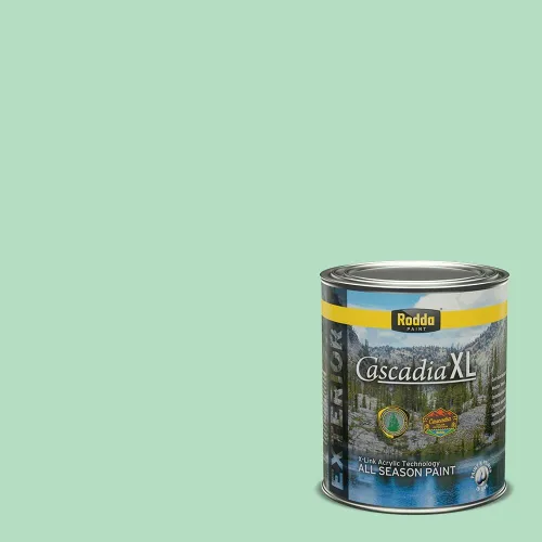 Miniatura 10 de Rodda Paint CASCADIA XL - Pintura satinada exterior e imprimación en uno, cuarto de galón, banderín para bebé