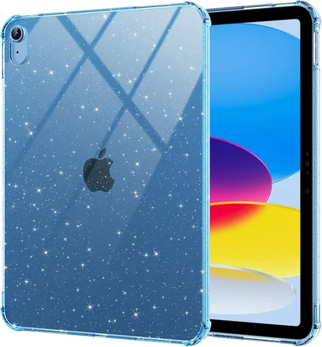 Miniatura 13 de BLOSOMEET Funda transparente para iPad de 9ª/8ª/7ª generación 2021/2020/2019 de 10.2 pulgadas con protector de pantalla de vidrio templado y soporte