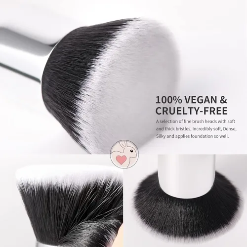 Miniatura 4 de DUcare Esponjas de maquillaje con brocha de base, esponja para base de maquillaje para líquido BB Cream Mineral Powder Buffing Stippling