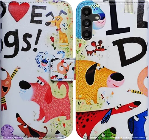 Miniatura 9 de Bcov Funda para Galaxy A13 5G, bonita funda de piel con tapa para teléfono con ranura para tarjetas, soporte para Samsung Galaxy A13 5G 2021 Linda