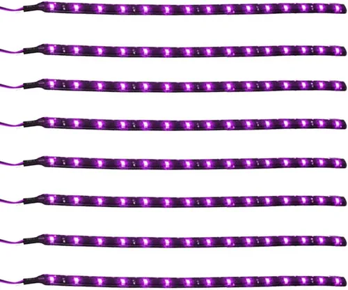 Miniatura 3 de Esupport - Tira flexible de luces para auto, 8 unidades, 30 cm/11.8 pulgadas, 15 Ledes, SMD, resistente al agua