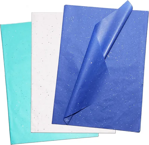 Miniatura 22 de 30 hojas de papel de seda de oro rosa para bolsas de regalo, hojas de ginkgo metálicas, diente de león, papel de seda a granel, papel de seda Hoja