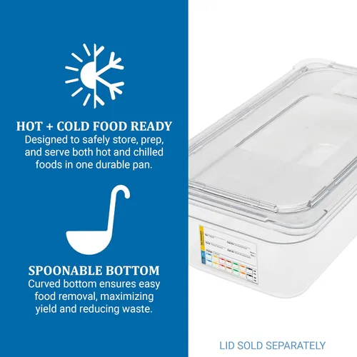 Miniatura 4 de Carlisle FoodService Products Storplus Permalabel - Recipiente de almacenamiento de alimentos con etiqueta integrada para cocina y restaurante