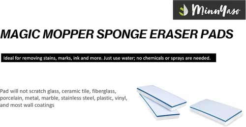 Miniatura 4 de Magic Mopper - Almohadilla de esponja para mopa Compatible con Swiffer Wet Jet y mopas húmedas de 12 pulgadas Almohadilla de esponja mágica