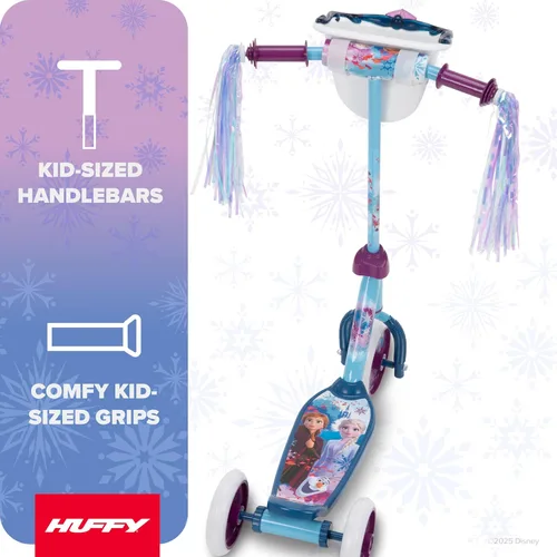 Miniatura 3 de Huffy Toddler 3-Wheel Scooter for Kids, Multiple Colors & Licensed Character Graphics, Ages 3+, Durable Steel Frame, Wide Non-Slip Deck, Stable
