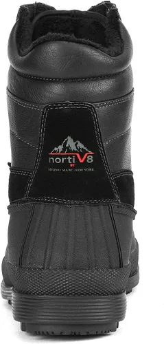 Miniatura 4 de NORTIV 8 - Botas de nieve para hombre con aislamiento impermeable para invierno