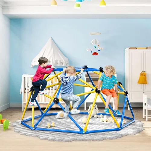 Miniatura 7 de GIKPAL Cúpula de Escalada, Cúpula Geométrica de 6 Pies Mejorada con Agarre para Escalada para Niños, Equipo de Juego para Interiores y Exteriores
