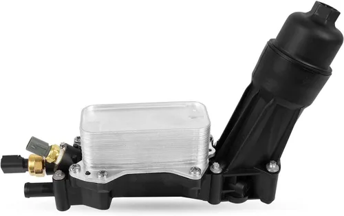Miniatura 3 de Adaptador de carcasa de filtro de enfriador de aceite de motor compatible con Jeep Wrangler Dodge Charger Chrysler Town&Country de 3.6L 2014-2017