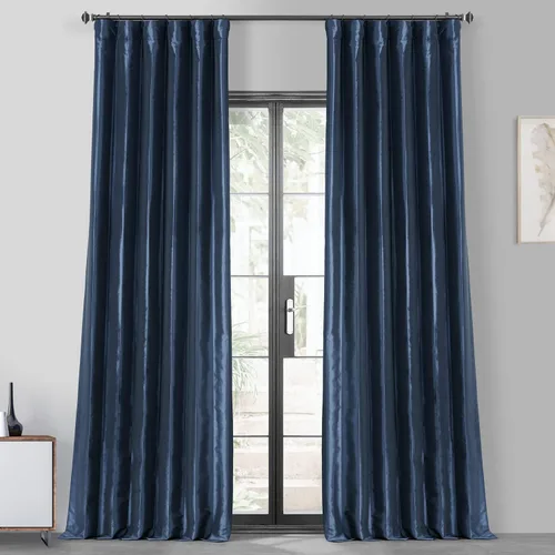 Miniatura 10 de HPD Half Price Drapes - Cortinas opacas para dormitorio y sala de estar - Cortina opaca de tafetán de seda sintética 127 x 213 cm (1 panel), Beige
