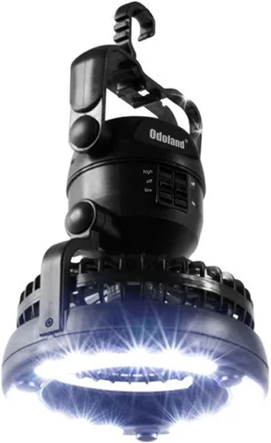 Miniatura 6 de Odoland Linterna de camping LED portátil con ventilador de techo - Emergencia de huracán