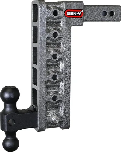 Miniatura 14 de GEN-Y GH-514 MEGA-Duty - Enganche de caída ajustable de 7.5 pulgadas con doble bola GH-051 para receptor de 2 pulgadas, capacidad de remolque