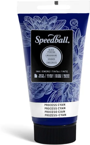 Miniatura 16 de Speedball Tinta de impresión en bloque soluble en agua 3815 – Color intenso con acabado satinado AP no tóxico 8 onzas líquidas, peltre