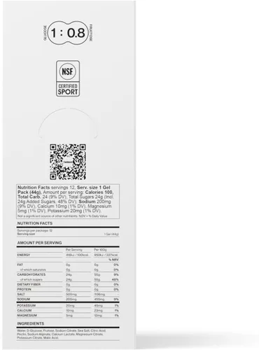 Miniatura 8 de Cadence Core Energy - Geles para correr resistencia, carbohidratos por porción con electrolitos para hidratación, fórmula de combustible dual