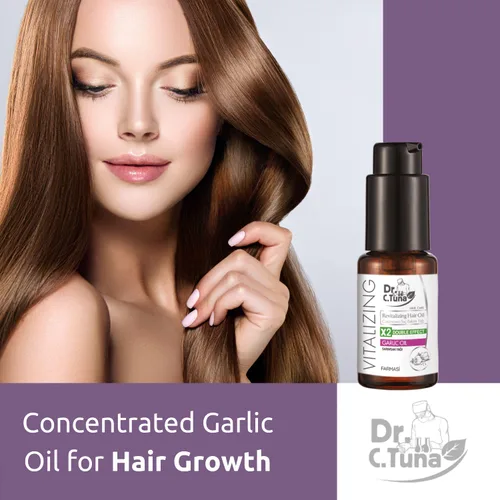 Miniatura 6 de FARMASI Dr. C. Aceite de ajo vitalizante de atún, aceite para el crecimiento del cabello para un cabello más grueso, más largo y más saludable