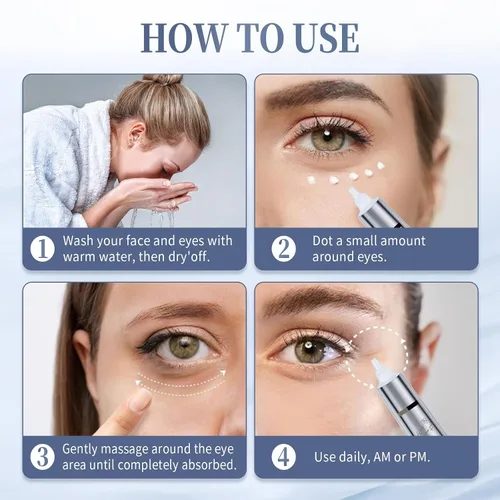 Miniatura 7 de Crema para debajo de los ojos con retinol – Crema antienvejecimiento para ojeras, hinchazón, arrugas, reduce las bolsas de ojos, líneas finas