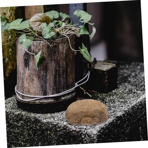 Miniatura 6 de Balacoo Faux Stone Hidden Key Holder for Outdoor Use Waterproof Key Hider for Garden Yard Decorative Rock Sturdy Resin Design