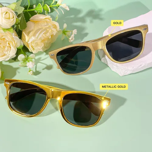 Miniatura 18 de Suministros para regalos de fiesta de colores neón Paquete de 8 gafas de sol unisex