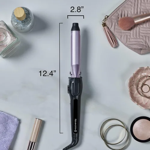 Miniatura 8 de Remington Rizador con clip antiestático de 1 pulgada con protección de titanio, calentamiento rápido, barril de cerámica para rizos clásicos suaves