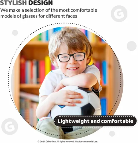 Miniatura 31 de Lentes de marco flexible para niños pequeños, lentes irrompibles para niños de 1 a 3 años, lentes graduados flexibles, marcos de anteojos para niños